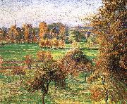 Autumn morning, a large walnut Camille Pissarro